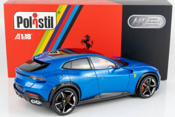 Polistil - 1:18 Ferrari Purosangue 2022 Blue Corsa with Showcase (18FE02022-HC) Limited Edition Diecast Model 16 Polistil - 1:18 Ferrari Purosangue 2022 Blue Corsa with Showcase (18FE02022-HC) Limited Edition Diecast Model