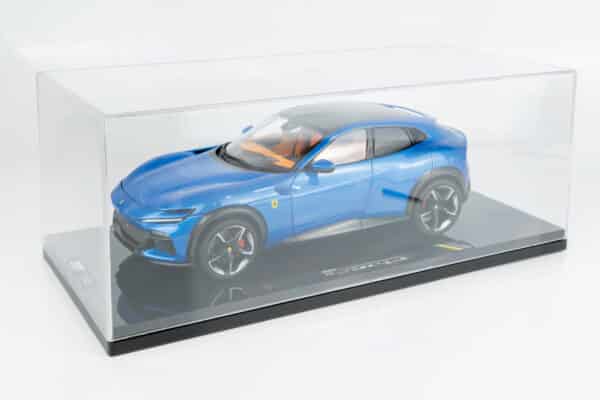 Polistil - 1:18 Ferrari Purosangue 2022 Blue Corsa with Showcase (18FE02022-HC) Limited Edition Diecast Model 18 Polistil - 1:18 Ferrari Purosangue 2022 Blue Corsa with Showcase (18FE02022-HC) Limited Edition Diecast Model
