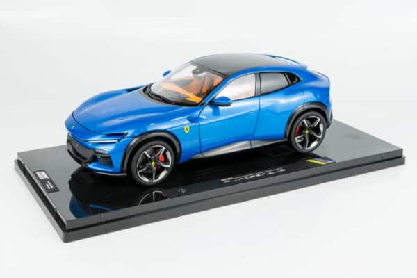 Polistil - 1:18 Ferrari Purosangue 2022 Blue Corsa with Showcase (18FE02022-HC) Limited Edition Diecast Model 24 Polistil - 1:18 Ferrari Purosangue 2022 Blue Corsa with Showcase (18FE02022-HC) Limited Edition Diecast Model