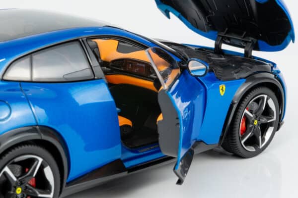 Polistil - 1:18 Ferrari Purosangue 2022 Blue Corsa with Showcase (18FE02022-HC) Limited Edition Diecast Model 23 Polistil - 1:18 Ferrari Purosangue 2022 Blue Corsa with Showcase (18FE02022-HC) Limited Edition Diecast Model