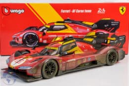 Bburago - 1:18 Ferrari 499P No.50 Winner 24h Le Mans 2024 Fuoco, Molina, Nielsen - "Dirty Race Weathered Version" - Diecast Model