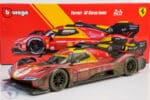Bburago - 1:18 Ferrari 499P No.50 Winner 24h Le Mans 2024 Fuoco, Molina, Nielsen - "Dirty Race Weathered Version" - Diecast Model