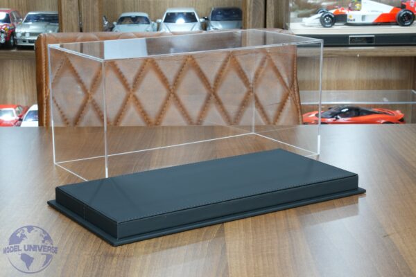 Premium 1:18 Scale Display Case with Black Leather Base