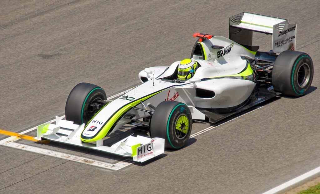 Jenson Button's no22 Brawn GP car at Spanish Grand Prix 2009