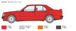 Italeri - 1:24 Mercedes-Benz 190E 2.3 16v 1984 (3624) Model Kit