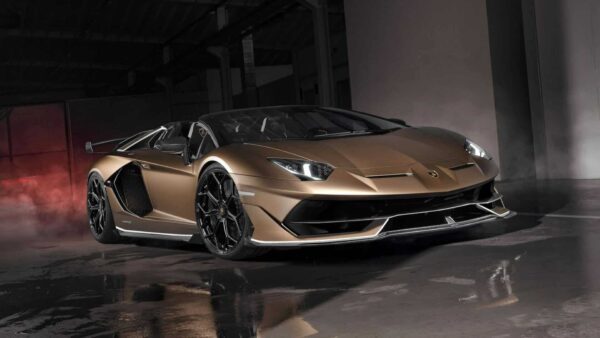autoart - 1:18 lamborghini aventador svj roadster bronze