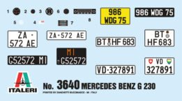 Italeri - 1:24 Mercedes-Benz G-Class G230 (3640) Model Kit 