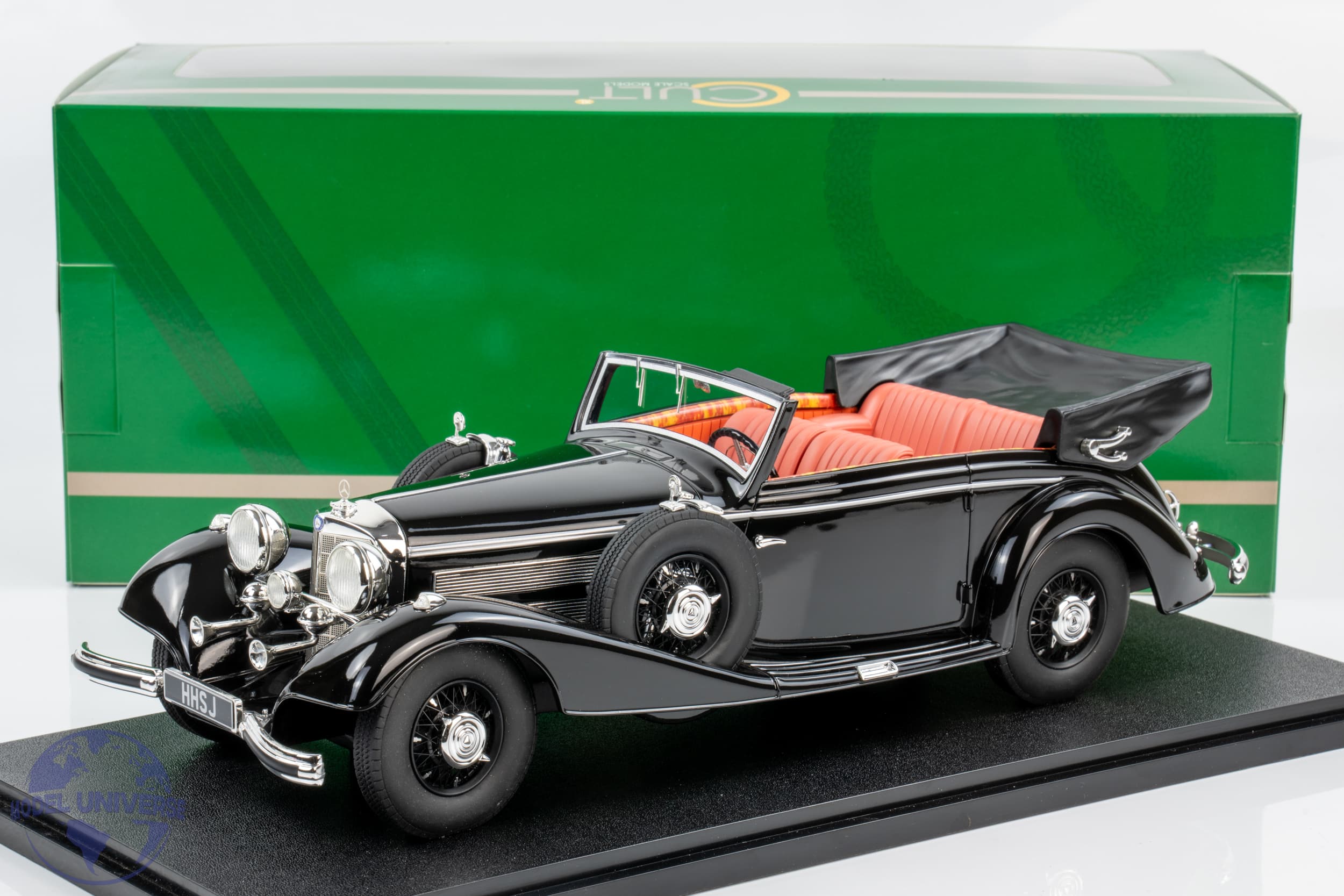 Cult Scale - 1:18 Mercedes-Benz 540K Cabriolet B (1936-38) Black - Limited Edition Resin Model