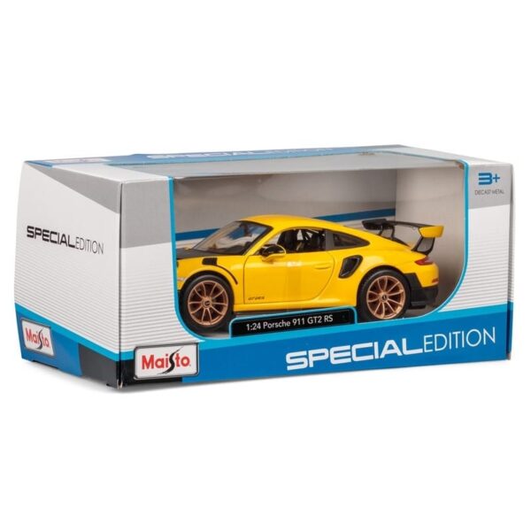 Maisto M31523 Porsche 911 gt2 rs yellow diecast model