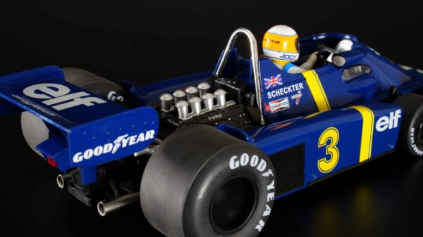 MCG - 1:18 Tyrrell P34 #3 Elf Team Tyrrell F1 GP Sweden 1976 Jody Scheckter 27 MCG - 1:18 Tyrrell P34 #3 Elf Team Tyrrell F1 GP Sweden 1976 Jody Scheckter