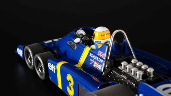 MCG - 1:18 Tyrrell P34 #3 Elf Team Tyrrell F1 GP Sweden 1976 Jody Scheckter 28 MCG - 1:18 Tyrrell P34 #3 Elf Team Tyrrell F1 GP Sweden 1976 Jody Scheckter