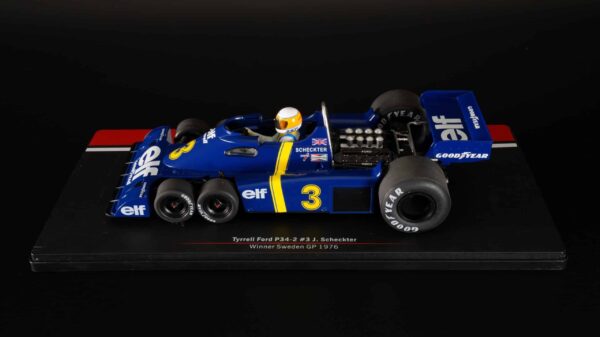 MCG - 1:18 Tyrrell P34 #3 Elf Team Tyrrell F1 GP Sweden 1976 Jody Scheckter 31 MCG - 1:18 Tyrrell P34 #3 Elf Team Tyrrell F1 GP Sweden 1976 Jody Scheckter