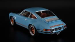 KK Scale - 1:18 Singer 911 Coupe Light Blue/Orange Diecast Model Car