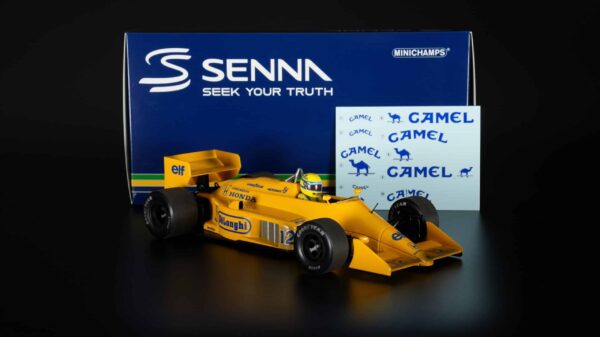 Minichamps - 1:18 Lotus Honda 99T Ayrton Senna Winner 1987 Monaco GP 'Dirty Version' (540873892)