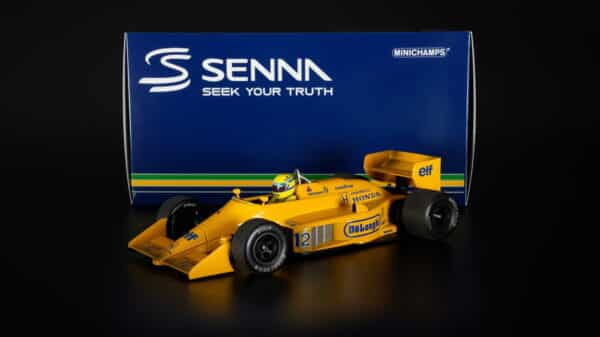 Minichamps - 1:18 Lotus Honda 99T Ayrton Senna Winner 1987 Monaco GP 'Dirty Version' (540873892)