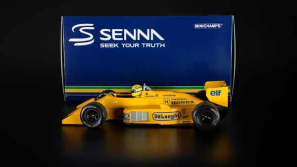 Minichamps - 1:18 Lotus Honda 99T Ayrton Senna Winner 1987 Monaco GP 'Dirty Version' (540873892)