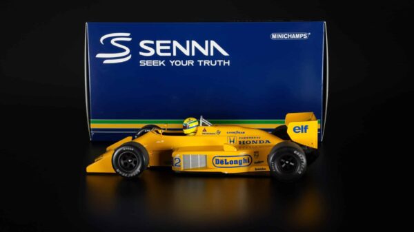 Minichamps - 1:18 Lotus Honda 99T Ayrton Senna Winner 1987 Monaco GP 'Dirty Version' (540873892) 18 Minichamps - 1:18 Lotus Honda 99T Ayrton Senna Winner 1987 Monaco GP 'Dirty Version' (540873892)