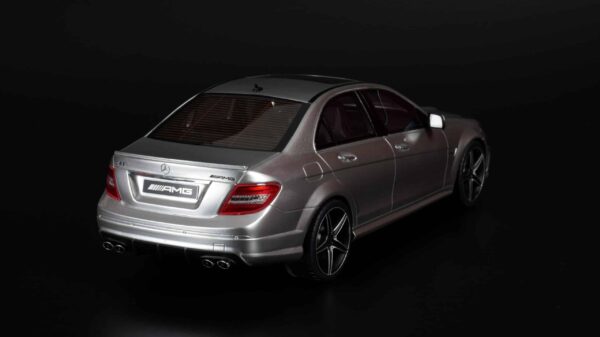 GT Spirit - 1:18 Mercedes-Benz C63 AMG Sedan Silver - Limited Edition Resin Model 17 GT Spirit - 1:18 Mercedes-Benz C63 AMG Sedan Silver (GT462)
