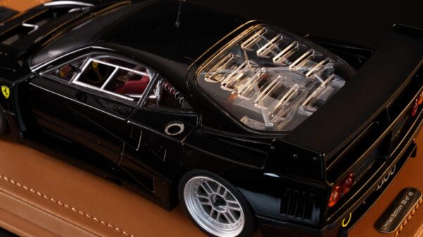 Tecnomodel - 1:18 Ferrari F40 LM Gloss Black Version with Enkei Silver Rims 20 Tecnomodel - 1:18 Ferrari F40 LM Gloss Black Version with Enkei Silver Rims