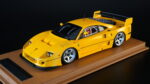 Tecnomodel - 1:18 Ferrari F40 LM 1996 Press Version Modena Yellow with 5 Spoke Silver Rims