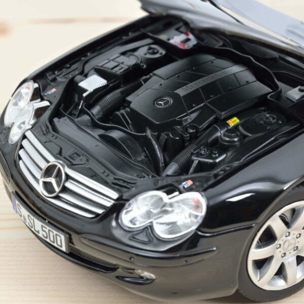 Norev 183840 Mercedes SL 500 Convertible 2003 Black Diecast Model