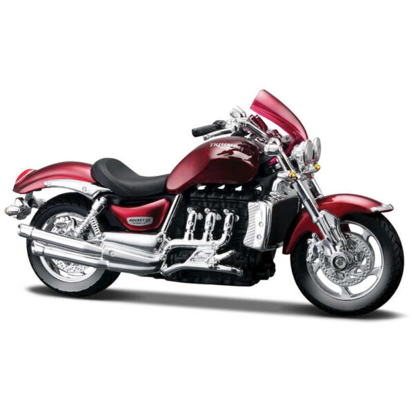 Bburago 18-51039 Triumph Rocket III 2009 red Motorcycle Diecast Model