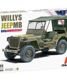 Italeri 1/24 Jeep Willys MB 80th Anniversary Model Kit 3635