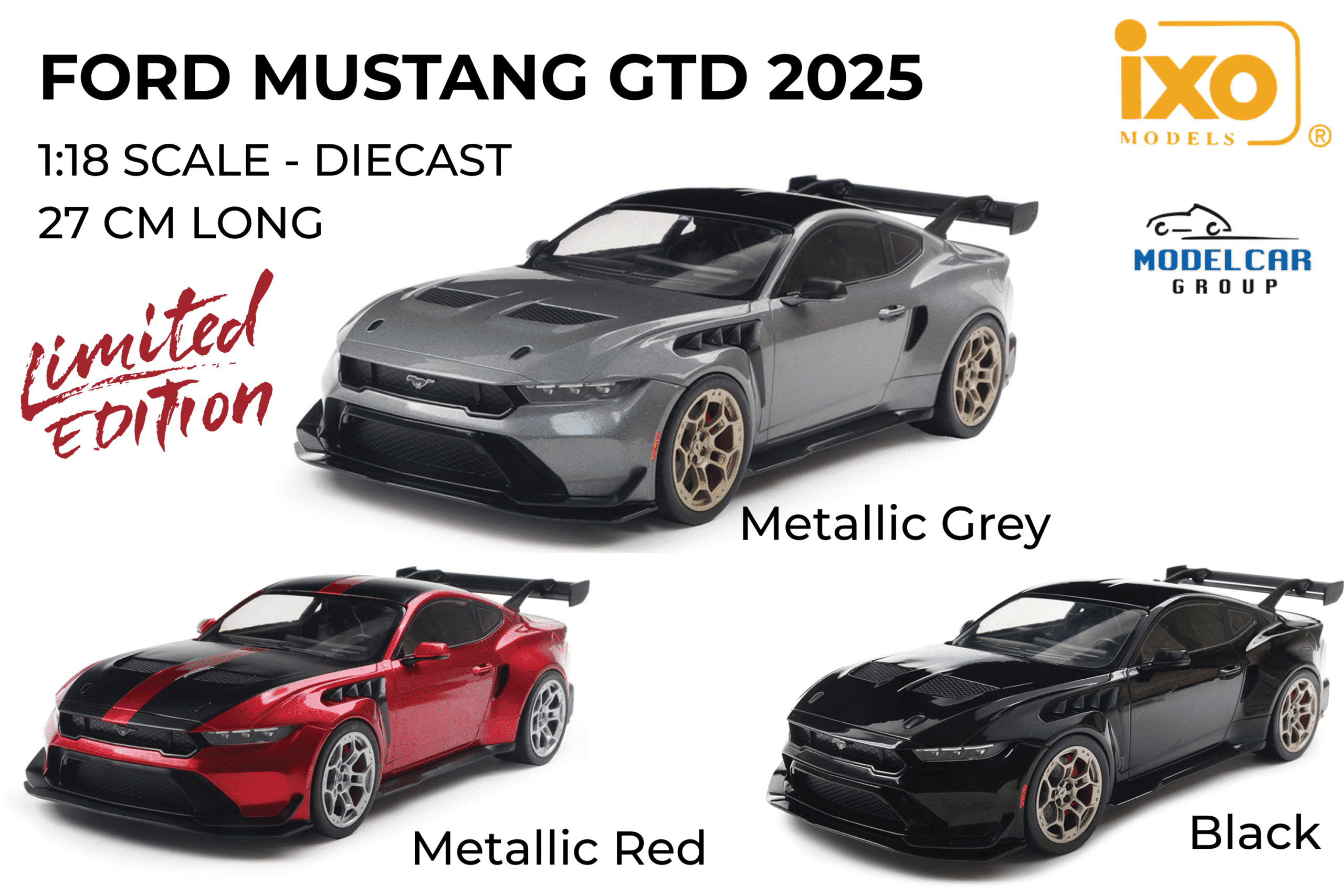 Pre-Order the 1:18 Scale MCG Ford Mustang GTD Diecast Model