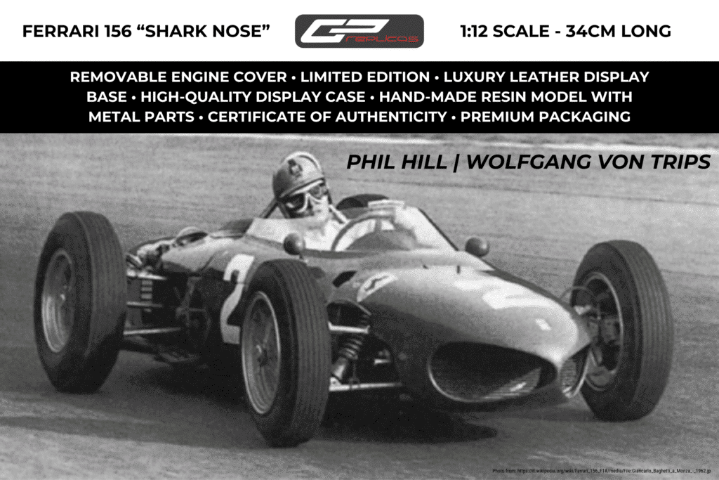 Pre-Order the Limited Edition 1:12 Scale 1961 Ferrari 156 Shark Nose Model Car by GP Replicas