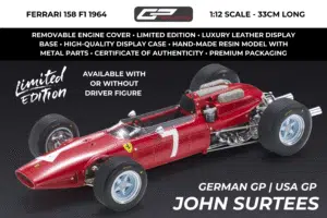Pre-Order the Limited Edition 1:12 Scale 1964 Ferrari 158 F1 Model Car by GP Replicas