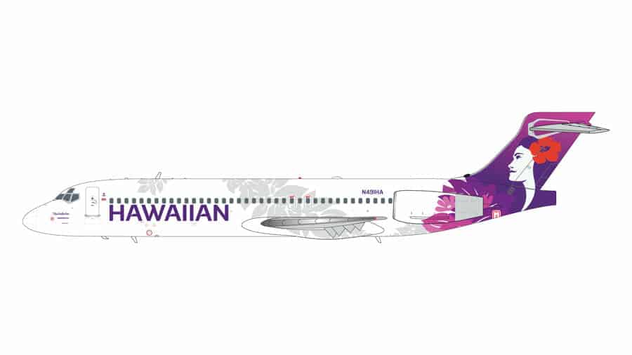 gemini jets - 1:200 hawaiian airlines boeing 717-200 (n491ha)