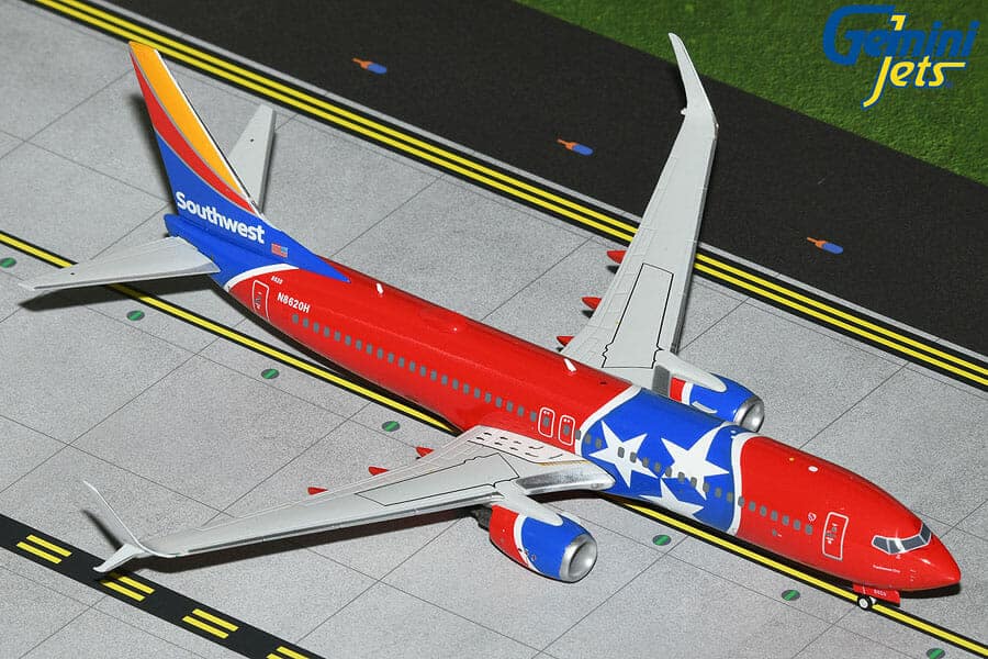 gemini jets - 1:200 southwest airlines boeing 737-800 tennessee one (n8620h)