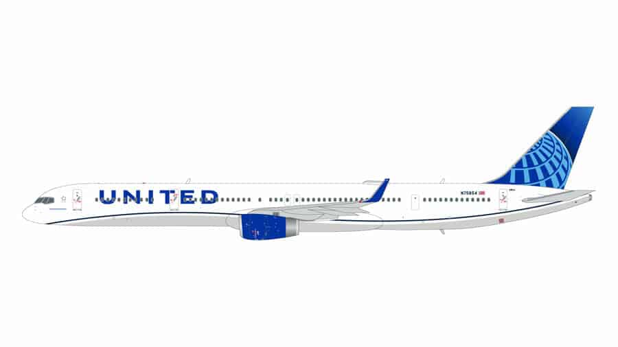 gemini jets - 1:200 united airlines boeing 757-300 (n75854)