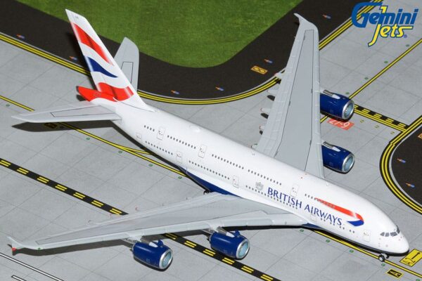 gemini jets - 1:400 airbus a380 british airways (g-xlel) (gjbaw2110)