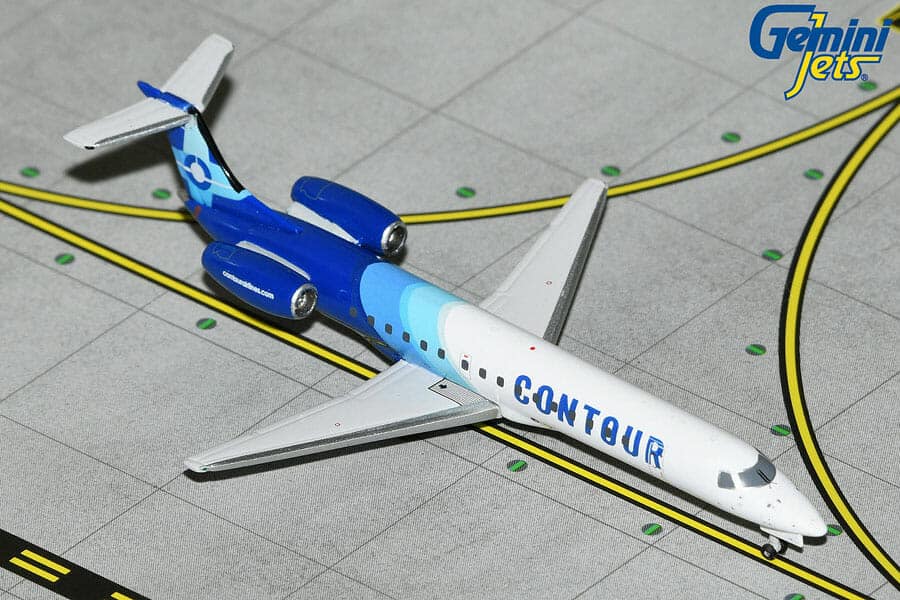 gemini jets - 1:400 contour embraer erj-145lr (n12552)