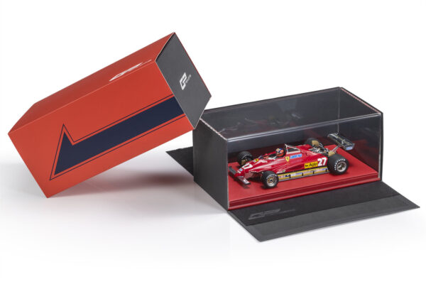 Diecast Model Shop - Model Universe 46 Alternative view of GP Replicas 1:18 Ferrari 126C2 No.27 Gilles Villeneuve Belgian GP 1982 with Driver Figure (GPGV07) Special Limited Edition Resin Model