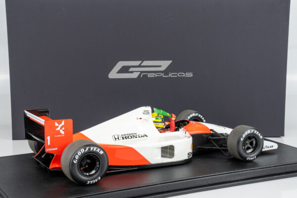 GP Replicas 1:12 McLaren Honda MP4/6 Ayrton Senna Winner Brazilian GP 1991 with Driver and Flag (GP1229AWD) Limited Edition Resin Model 13 GP Replicas 1:12 McLaren Honda MP4/6 Ayrton Senna Winner Brazilian GP 1991 with Driver and Flag (GP1229AWD) Limited Edition Resin Model