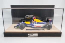 GP Replicas - 1:18 Williams Renault FW14B No.5 Nigel Mansell Winner British GP 1992 with Driver Figure and Flag - Limited Edition Resin Model