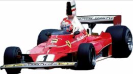 GP Replicas - 1:18 Ferrari 312 T (1976) #1 Nii Lauda Winner 1976 Brazilian GP with Driver
