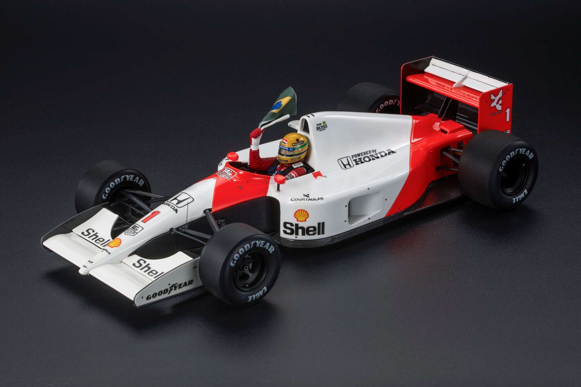 GP Replicas 1:12 McLaren MP4/6 Ayrton Senna Brazilian GP Special