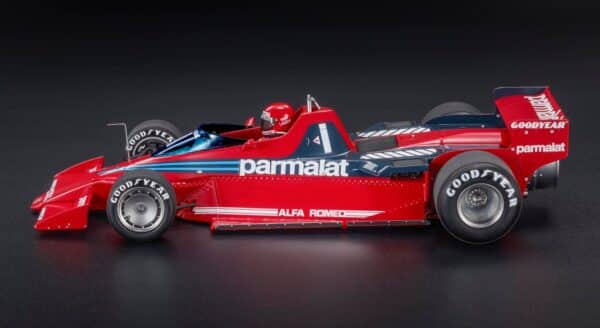 GP Replicas - 1:18 Alfa Romeo BT46B No.1 Niki Lauda Winner Swedish GP 1978 "Fan Car" with Driver Figure - Limited Edition Resin Model