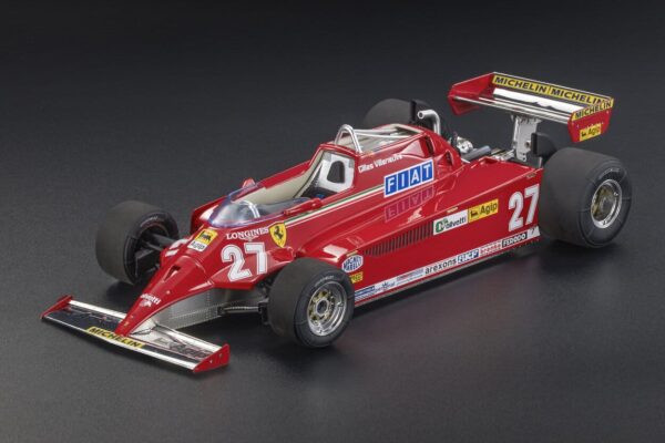 GP Replicas 1:18 Ferrari 126CK No.27 Gilles Villeneuve Winner Monaco GP 1981 - Limited Edition Resin Model 5 GP Replicas 1:18 Ferrari 126CK No.27 Gilles Villeneuve Winner Monaco GP 1981 - Limited Edition Resin Model