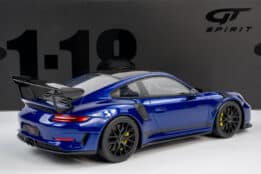 GT Spirit GT526 Porsche 911 991 GT3 RS Weissach Package Blue Resin Model 1