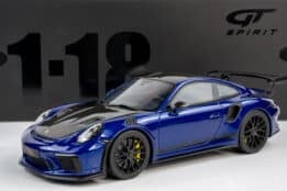 GT Spirit GT526 Porsche 911 991 GT3 RS Weissach Package Blue Resin Model 2