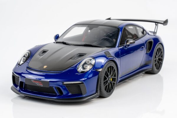 GT Spirit - 1:18 Porsche 911 (991.2) GT3 RS Weissach Package Blue 2018 - Limited Edition Resin Model