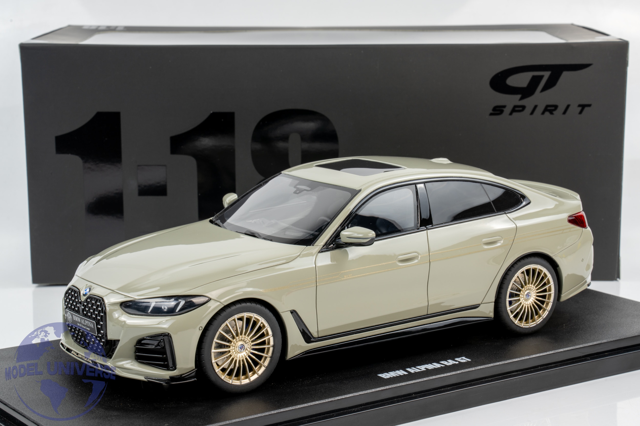GT Spirit - 1:18 Alpina B4 GT Gran Coupe Grey 2024 - Limited Edition Resin Model