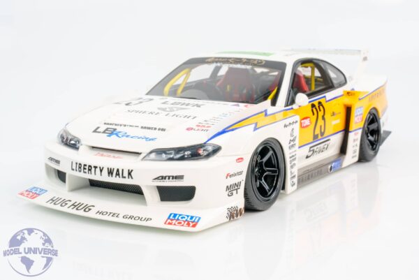 GT Spirit - 1:18 Nissan S15 Silvia LB Super Silhouette White 2021 - Limited Edition Resin Model 12 GT Spirit - 1:18 Nissan S15 Silvia LB Super Silhouette White 2021 - Limited Edition Resin Model