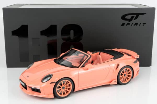 GT Spirit - 1:18 Brabus 900 Porsche 911 Turbo S Peech Pink 2024 (GT564) Limited Edition Resin Model