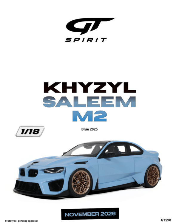 Latest arrivals & pre-orders at model‑universe.com – 17 August 2025, including Koenigsegg Agera S by FrontiArt, Ferrari 499P & 296 LMGT3 by Looksmart, and much more 23 GT Spirit - 1:18 Khyzyl Saleem M2 Blue 2025 - Limited Edition Resin Model