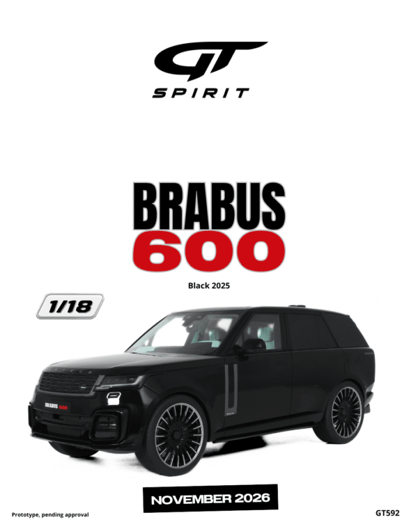 Latest arrivals & pre-orders at model‑universe.com – 17 August 2025, including Koenigsegg Agera S by FrontiArt, Ferrari 499P & 296 LMGT3 by Looksmart, and much more 20 GT Spirit - 1:18 Brabus 600 Black 2025 - Limited Edition Resin Model